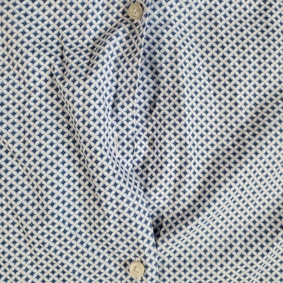 Sartoria Condotti Napoli Stylish Blue Patterned Men's Shirt Size XL - Picture 6 of 16
